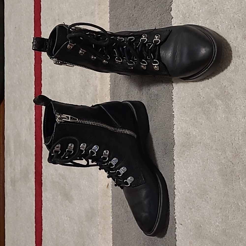 Dolce Vita Combat Lace Up Leather Boots